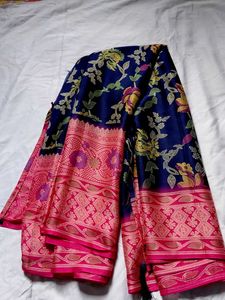 Elegant Floral Silk Saree