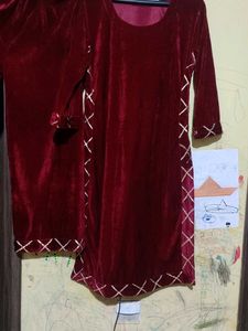 Velvet Kurta Set