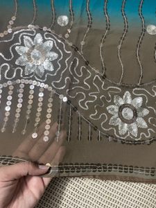 Sequinned Heavy Saree