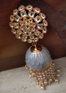 Grey Beautiful Earrings