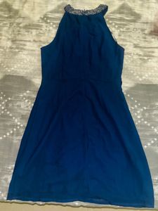 Blue Halter Dress