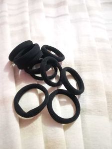 Black Hair Ties (Set)