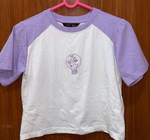 Lavender Pintresty Crop Top