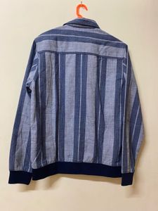 Striped Button-Down Shacket