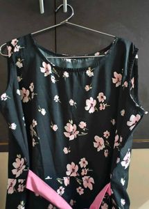 Floral Pink Print Frock