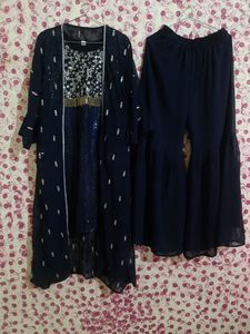 Beautiful Garara suit With Long Shrug