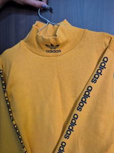 Adidas Mustard Turtleneck Top