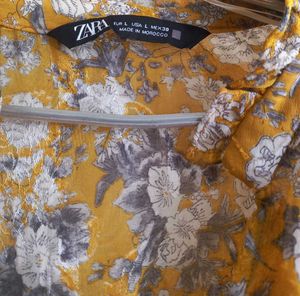 Zara Floral Print Midi Dress