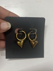 Gold Heart Anti tarnish Earrings From TAARA