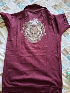 Maroon Polo Party T-Shirt for boys