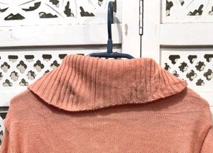 Peach Knit Sweater A