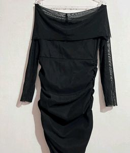 Savana Black Bodycon Mini Dress