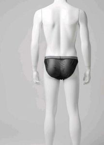 Men&#39;s Sheer Black Briefs