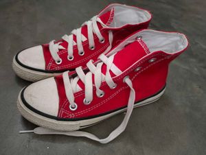 Red High Top Sneakers