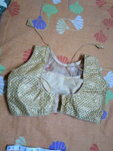 Women Golden Padded Crop Top