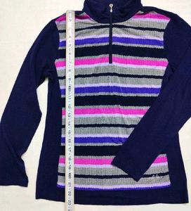 Crocodile Striped Sweater | Bust 32