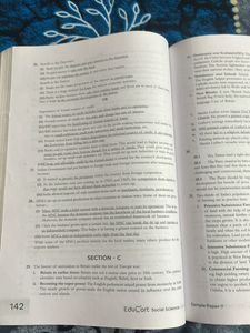 Class 10th Sample Paper Social Science Educart