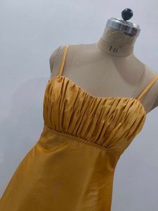 Elegant Yellow Maxi Dress