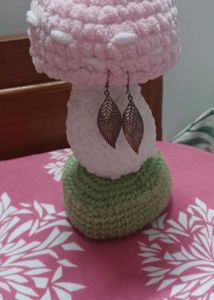 Crochet Mushroom Earing Holder