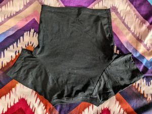 New Black Crop Top With Hot Pink Graphic