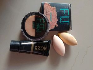 Fit Me Compact Powder,NC25 Foundation,2blender