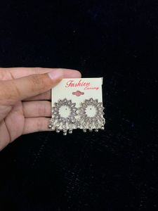 4 Pairs Of Silver Oxidised Earrings