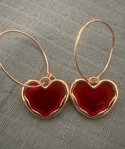 Heart Hoop Earrings