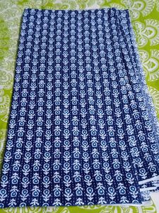 Blue Floral Print Fabric