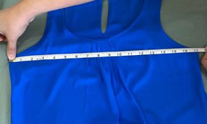 Blue Sleeveless Tank Top