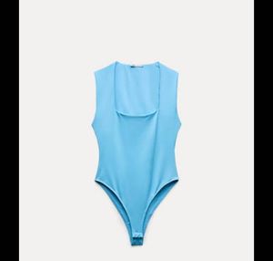Zara Blue Bodysuit Unworn