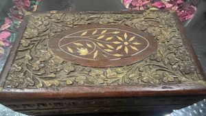 Vintage Wooden Jewelry Box