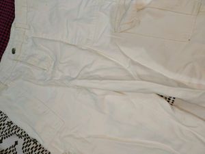White Cargo Pants