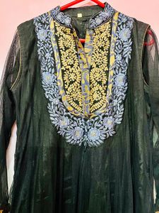 Beautiful Black Anarkali Set