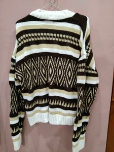 Patterned Knit Sweater