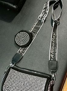 Rhinestone sling Bag You Can Use This As a Handbag