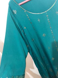 Teal 2XL Kurti