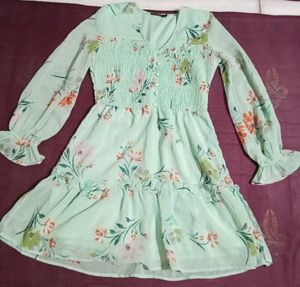 Green Georgette Frock