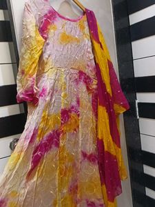 Multi colour gown