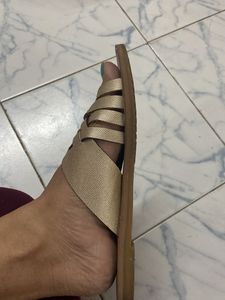 Matte Golden Flip Flop