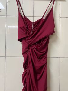 Burgundy Bodycon Dress