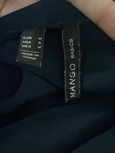 MANGO Navy Blue Casual Dress