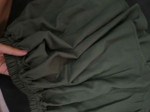 Premium Quality Olive Green Tiered Mini Skirt