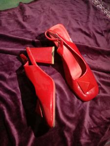 Red Heeled Slingbacks