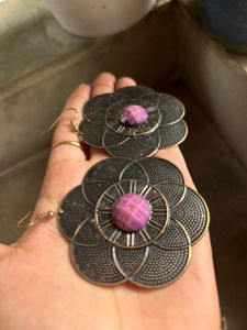 Statement Purple Earing