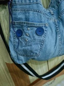 Imported denim bag