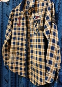 Boys Check Full Shirt