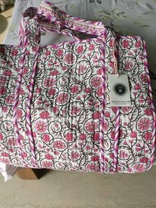 Floral Print Tote Bag