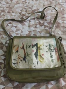 Olive Colour Krazykat Handbag