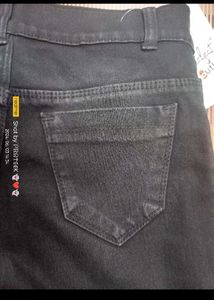 Dark Black Denim Jeans