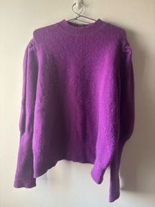 Purple Sweater Top